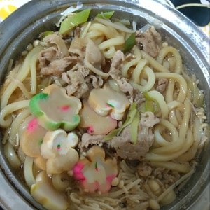 ☆★すき焼き風肉うどん♪★☆